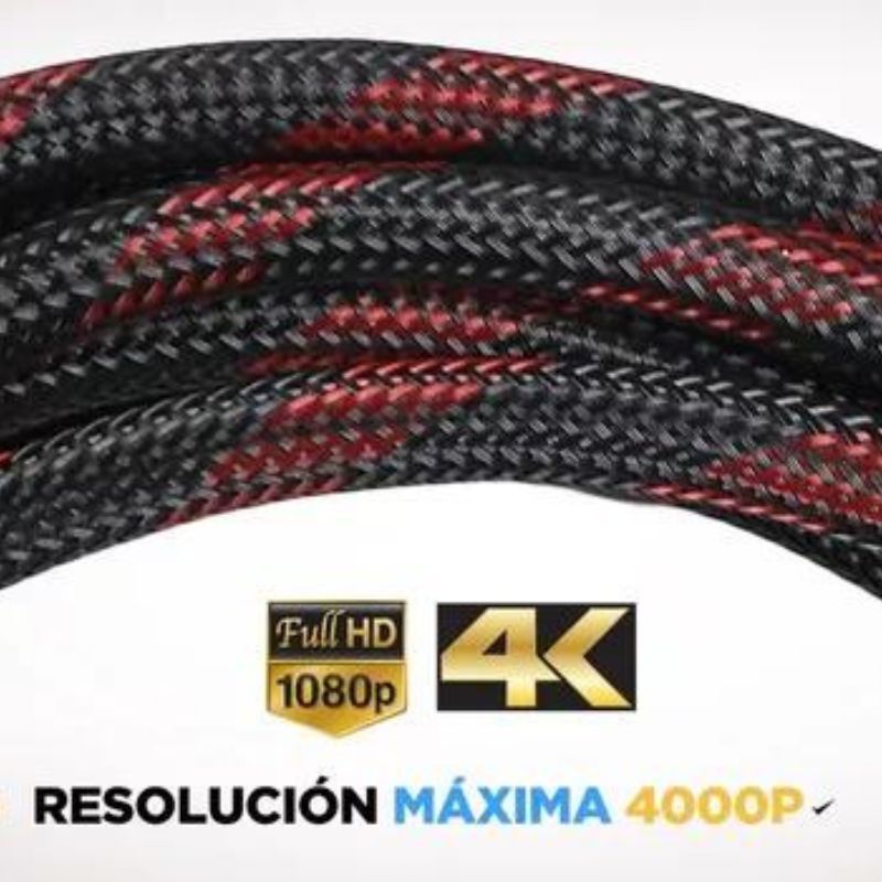 Cable HDMI Mallado 10 Mts