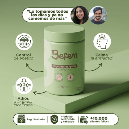 Cápsulas naturales para la Regulación de Apetito