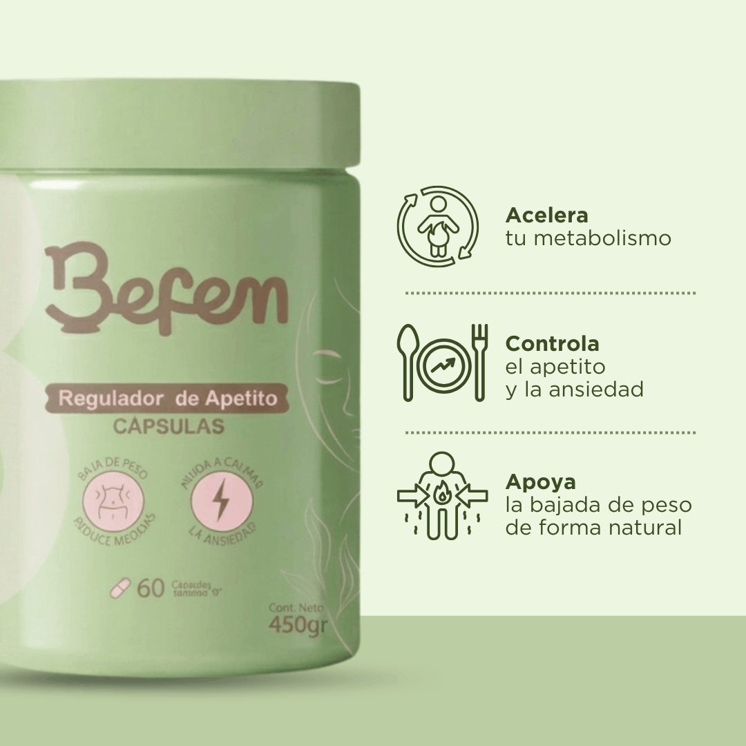 Cápsulas naturales para la Regulación de Apetito