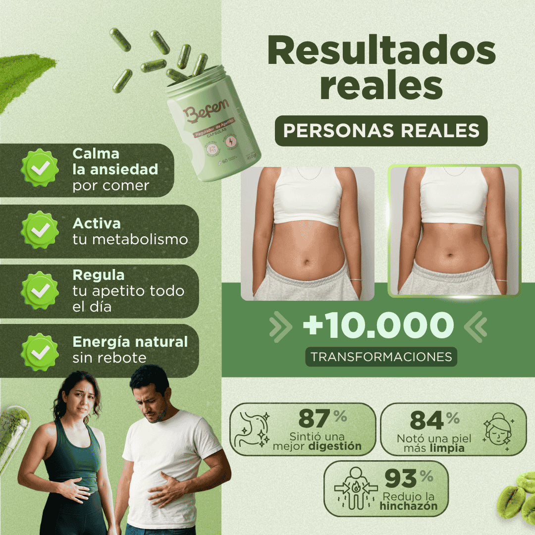 Cápsulas naturales para la Regulación de Apetito